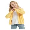 Girls Cardigan Sweater School Uniforms Toddler Long Sleeve Button Knit Solid Sweaters Tops Yellow view 4