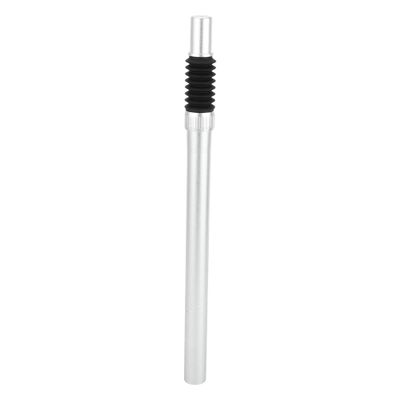 INFINAUTO Bike Seat Posts 31.6x400mm Bike Saddle Post Seat Tube Aluminum Alloy Silver Tone Shock Absorbing