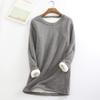 SEAOPEN Fleece Sweatshirts for Women Winter Warm Sherpa Lined Shirts Fuzzy Pullover Top Soft Crewneck Thermal Underwear view 2