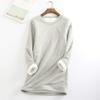 SEAOPEN Fleece Sweatshirts for Women Winter Warm Sherpa Lined Shirts Fuzzy Pullover Top Soft Crewneck Thermal Underwear view 2