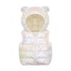 Toddler Baby Boys Girls Glitter Bear Ears Puffer Vest Coats Fall Winter Warm Sleeveless Hooded Jacket (White, 1-2 Years) view 1