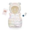Toddler Baby Boys Girls Glitter Bear Ears Puffer Vest Coats Fall Winter Warm Sleeveless Hooded Jacket (White, 1-2 Years) view 2