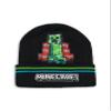 Minecraft Boys Beanie & Gloves Set | Gamer Kids TNT Creeper Graphic Knitted Winter Bundle Character Hat & Gloves view 4