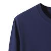 Men's Crewneck Sweater T Shirt Classic Jumper Long Sleeve Pullover Top Soft Casual Loose Workout Tops Sweaters (X-Large,Dark Blue) view 2