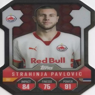 Match Attax 2024 2025 Strahinja Pavlovic Chrome Pro Elite Trading Card