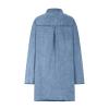 Womens Long Denim Jackets Plus Size Trench Coat Open Front Cardigan Button Down Long Sleeve Classic Jeans Jackets view 4