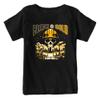 Black & Gold Through & Through Kid's T-Shirt for Pittsburgh Fans (Black Shirt, YL) view 1