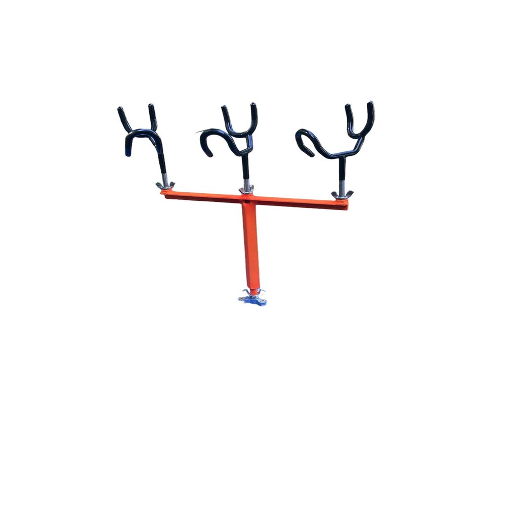 3 Fishing Rod Holder Spider Drifting Trolling Rig (Neon Orange)