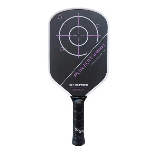 Engage Pursuit Pro1 Pickleball Paddle - Carbon Fiber for Extreme Spin - MachPro Core for Maximum Power & Control (Deep Magenta, Standard Weight (8.0-8.3oz))
