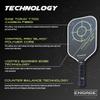 Engage Pursuit Pro MX Pickleball Paddle  Elongated Shape, Raw T700 Toray Carbon Fiber Face, 13mm Control Pro Black Core (Alpine Lime, Standard (7.9-8.3oz)) view 3
