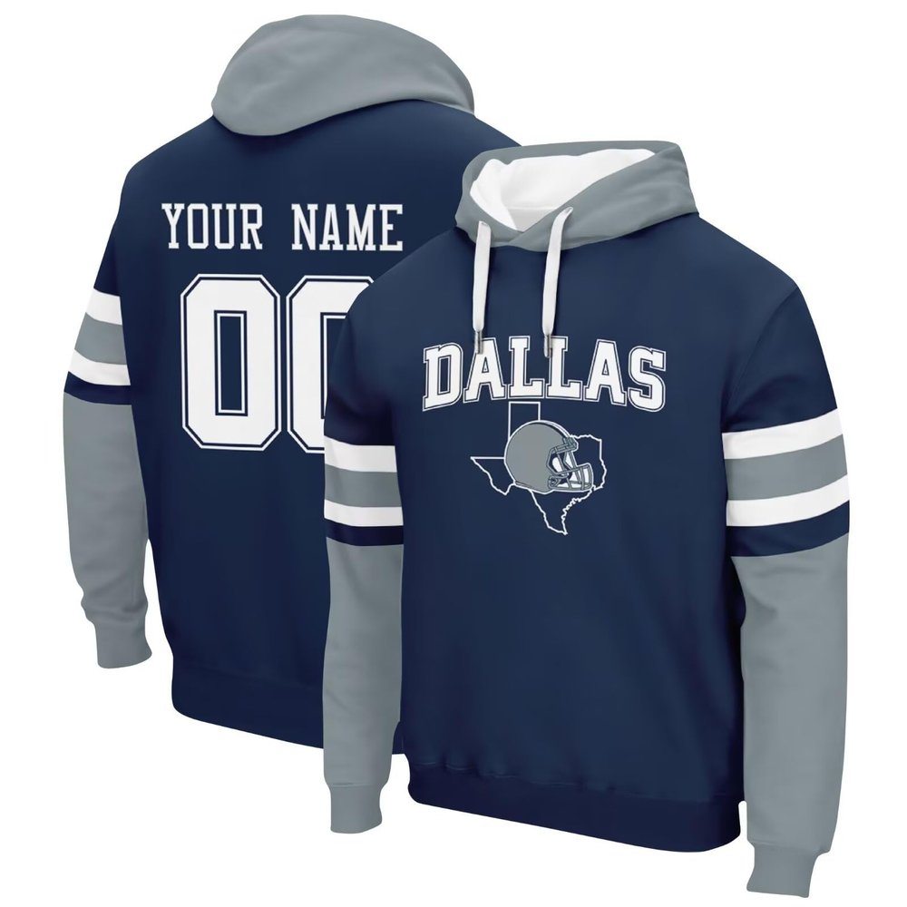 ANTKING Dallas Hoodie Sweatshirt Custom Personalized Name and Number Gifts for Men