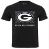 Zubaz NFL Adult Unisex Cotton Heavyweight Short Sleeve T-Shirt Black with Grey Tonal Tunnel Logo for Men and Women, Green Bay Packers, 3X-Large view 1