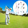 Leopacat Golf Tee Hanger Anti Lost, Lost Ring Colorful Rubber with Strap Cartoon Plastic Pattern Cute Men Women Premium Space Bear Tees Silicone Adjustable Height Loss Prevention Excellent Holder 6Pcs view 2