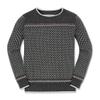 Hope & Henry Boys' Organic Long Sleeve Intarsia Crew Neck Pullover Sweater, XX-Small, Charcoal Heather Birdseye view 1