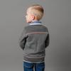 Hope & Henry Boys' Organic Long Sleeve Intarsia Crew Neck Pullover Sweater, XX-Small, Charcoal Heather Birdseye view 4
