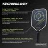 Engage Pursuit Pro EX Pickleball Paddle  Widebody Shape, Raw T700 Toray Carbon Fiber Face, 13mm Control Pro Black Core (Alpine Lime, Lite (7.5-7.8oz)) view 3