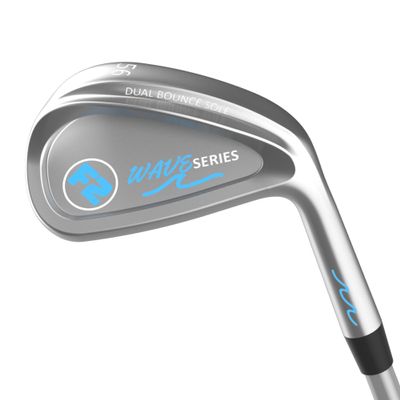 F2 Wave Wedge, 64 Left Hand, Innovative Golf Wedges with Steel Shaft, Shank-Proof Golf Club for Superior Accuracy & Smooth Turf Interaction