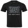 Zubaz NFL Adult Unisex Cotton Heavyweight Short Sleeve T-Shirt Black with Grey Tonal Tunnel Logo for Men and Women, New York Giants, 3X-Large view 1
