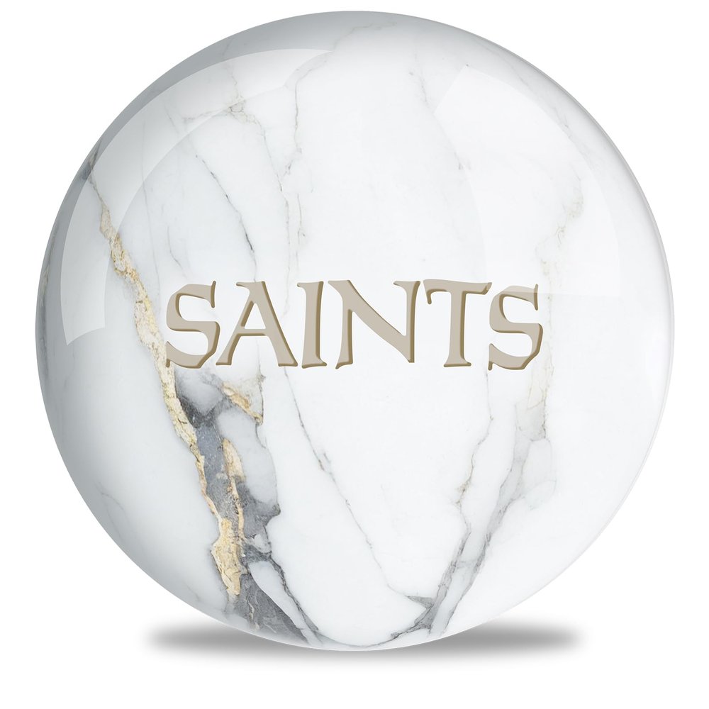 On The Ball Bowling NFL Marble New Orleans Saints 16#