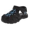 Avalanche Kids Close Toe Sandal with Strap Closure - Durable Walking Sport Sandals for Boys - Black Blue (Size 13 Little Kid) view 1