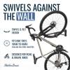 StoreYourBoard SwivelStow Bike Rack Garage Storage Rack 1 Pack - 1 Road & Gravel Bike Wall Mounts - Heavy Duty Bike Hanger - No-Lift Bike Rack Garage Storage Rack - Holds 70 lb Capacity view 4