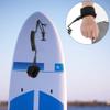 Premium Coil SUPLeash, Coiled Paddle Board Leashes, 5 ft Paddleboard Ankle Leash Quick Release Tab, with Waterproof Waist Bag Longboard Surfboard Stand up Paddleboard Accessories (Black) view 2