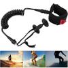 Premium Coil SUPLeash, Coiled Paddle Board Leashes, 5 ft Paddleboard Ankle Leash Quick Release Tab, with Waterproof Waist Bag Longboard Surfboard Stand up Paddleboard Accessories (Black) view 3