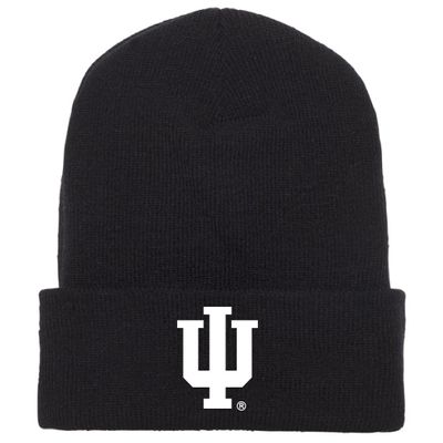 J2 Sport Indiana University Beanie Hat, Winter Mens Womens Cap for Adults, Hoosiers Black
