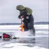 Striker Mens Climate Insulated, Waterproof Ice Fishing Bib with Sureflote Flotation Technology, Black/Gray, 4X-Large view 3