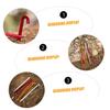 Sosoport 12pcs Aluminium Alloy Camping Tent Stakes Ground Pegs for Outdoor Use for Tents Canopies and Tarps High Compressive Strength view 4