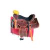 BNB International Handmade Wade Tree A Fork Roping Ranch Work Premium Western Saddles for Horses Leather Equestrian Trail Tack Size: 10"-18" inches Seat Available MO010 (13.5" inches Seat) view 2