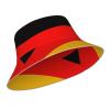 WHJWZY Germany Flag Printing Light Bucket hat - for Men and Women Protection Headwear for Travel and Outdoor Activities Black view 3