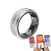 Smart Ring Fitness Tracker Ring, Health Sleep Heart Rate Blood Oxygen Blood Pressure Tracker, Shake to Take Photos, Calorie Tracker, 2024 Smart Rings for Men Women (Silver, 11 - (64.6mm/2.54in)) view 1