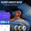 Smart Ring Fitness Tracker Ring, Health Sleep Heart Rate Blood Oxygen Blood Pressure Tracker, Shake to Take Photos, Calorie Tracker, 2024 Smart Rings for Men Women (Silver, 11 - (64.6mm/2.54in)) view 2