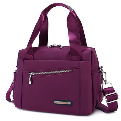 PNZLZIA Beautifuldeer Anti-Theft Handbag, Beautiful Deer Waterproof Lightweight Messenger Bag, Oxford Cloth Messenger Bag (Purple,One Size)