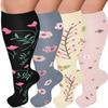 Diu Life Plus Size Compression Socks for Women & Men 15-20 mmhg Extra Wide Calf Knee High Support Socks for Circulation view 1