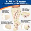 Diu Life Plus Size Compression Socks for Women & Men 15-20 mmhg Extra Wide Calf Knee High Support Socks for Circulation view 2