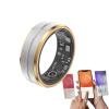 Smart Ring Fitness Tracker Ring, Health Sleep Heart Rate Blood Oxygen Blood Pressure Tracker, Shake to Take Photos, Calorie Tracker, 2024 Smart Rings for Men Women (Side Gold, 10 - (62.1mm/2.44in)) view 1