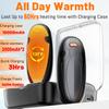AI Hand Warmers Rechargeable 2 Pack, 4000mAh Hand Warmers with 10000mAh Charging Case, 60Hrs Long Heating Electric Hand Warmer,Pocket Hand Warmer for Christmas,Camping,Hunting view 2