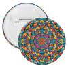 Round Badge for Women Men Round Brooch Pin Unisex Lapel Tie Pin Circular Mandala Badge for Christmas Halloween Birthday Costume Accessory view 1