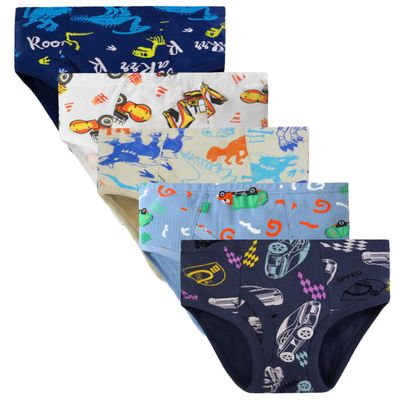 Boboking Little Boys Underwear Kids Soft Toddler Boys Car Cotton Briefs 10yrs