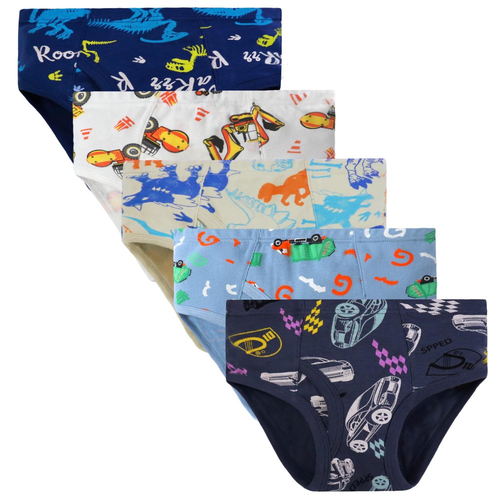 Boboking Little Boys Underwear Kids Soft Toddler Boys Car Cotton Briefs 10yrs