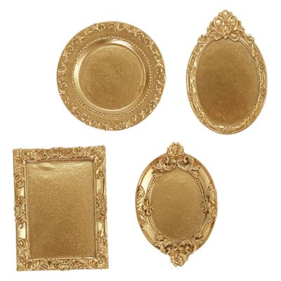 4pcs Resin Jewelry Plate Ring Tray for Jewelry Home Jewelry Plate Ring Plate Jewelry Tray Organizer Ring Holder Jewelry Storage Tray Small Jewelry Dish Decorative Plate/823