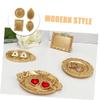 4pcs Resin Jewelry Plate Ring Tray for Jewelry Home Jewelry Plate Ring Plate Jewelry Tray Organizer Ring Holder Jewelry Storage Tray Small Jewelry Dish Decorative Plate/823 view 2