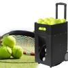 Tennis Machine Ball Thrower, Automatic Portable Tennis Ball Launcher/Thrower, Adjustable Launching Angle, Speed, Rotation Frequency, 50 Large Capacity, for Beginners Solo Training Sports view 1