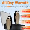 AI Hand Warmers Rechargeable 2 Pack, 4000mAh Hand Warmers with 10000mAh Charging Case, 60Hrs Long Heating Electric Hand Warmer,Pocket Hand Warmer for Christmas,Camping,Hunting view 2