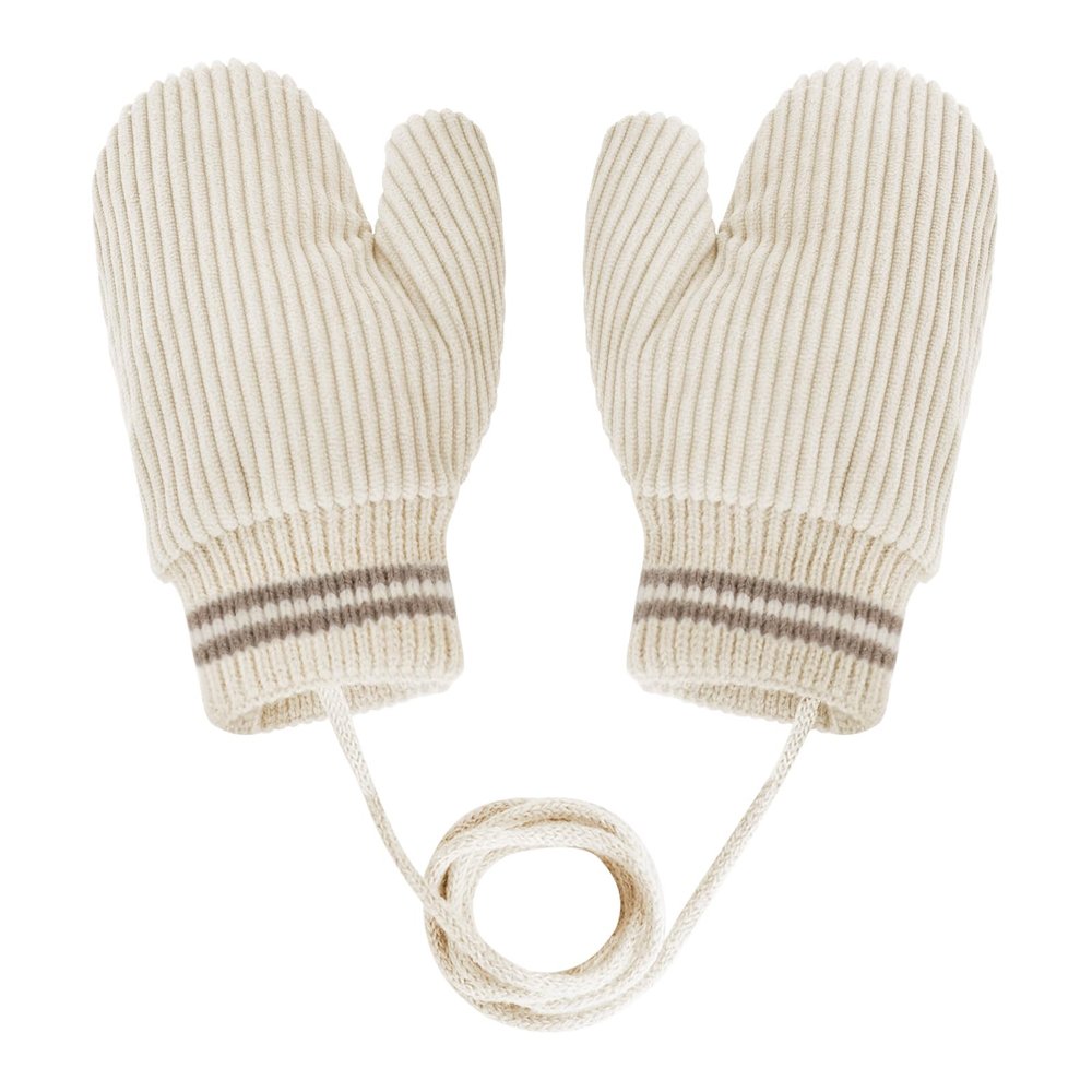 Kids Warm Mittens with String Knitted Winter Cute Full Finger Snow Gloves Infant Baby for Boys Girls Age 1-4