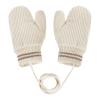 Kids Warm Mittens with String Knitted Winter Cute Full Finger Snow Gloves Infant Baby for Boys Girls Age 1-4 view 1