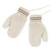 Kids Warm Mittens with String Knitted Winter Cute Full Finger Snow Gloves Infant Baby for Boys Girls Age 1-4 view 3