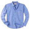 Alimens & Gentle Boys Long Sleeve Solid Button Down Oxford Shirt Collared Cotton Top with Chest Pocket view 1